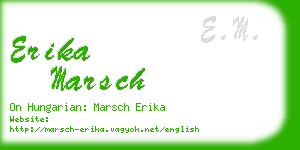 erika marsch business card